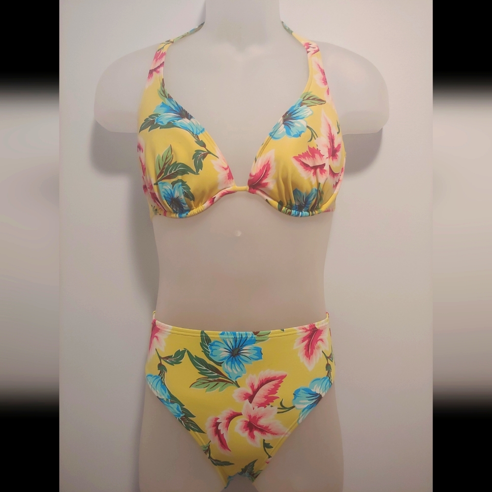 Victoria Secret vintage floral bikini set 34C/S
